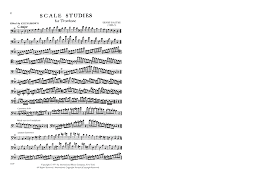 Scale Studies Trombone scores gallery preview page 2