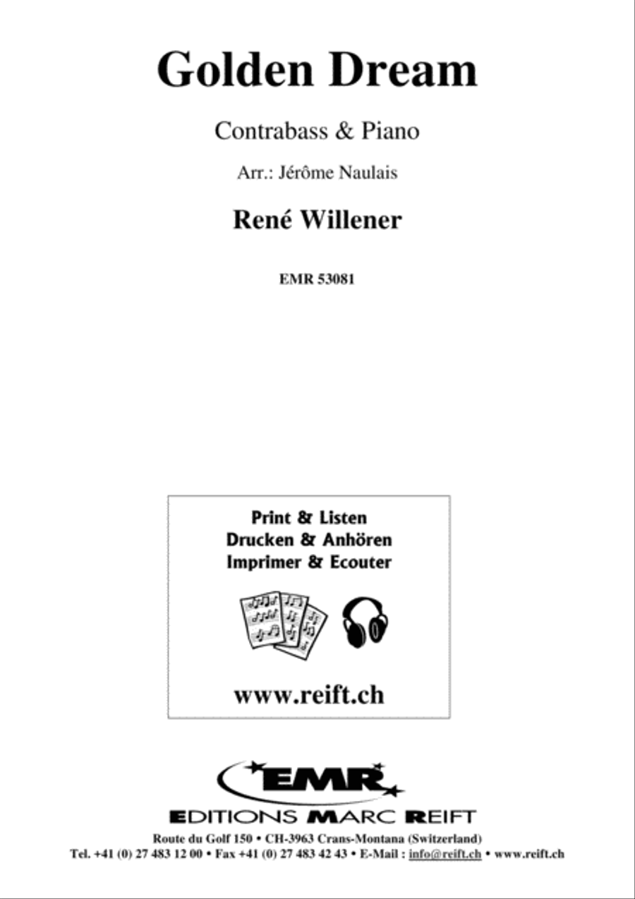 Golden Dream Double Bass scores gallery preview page 1