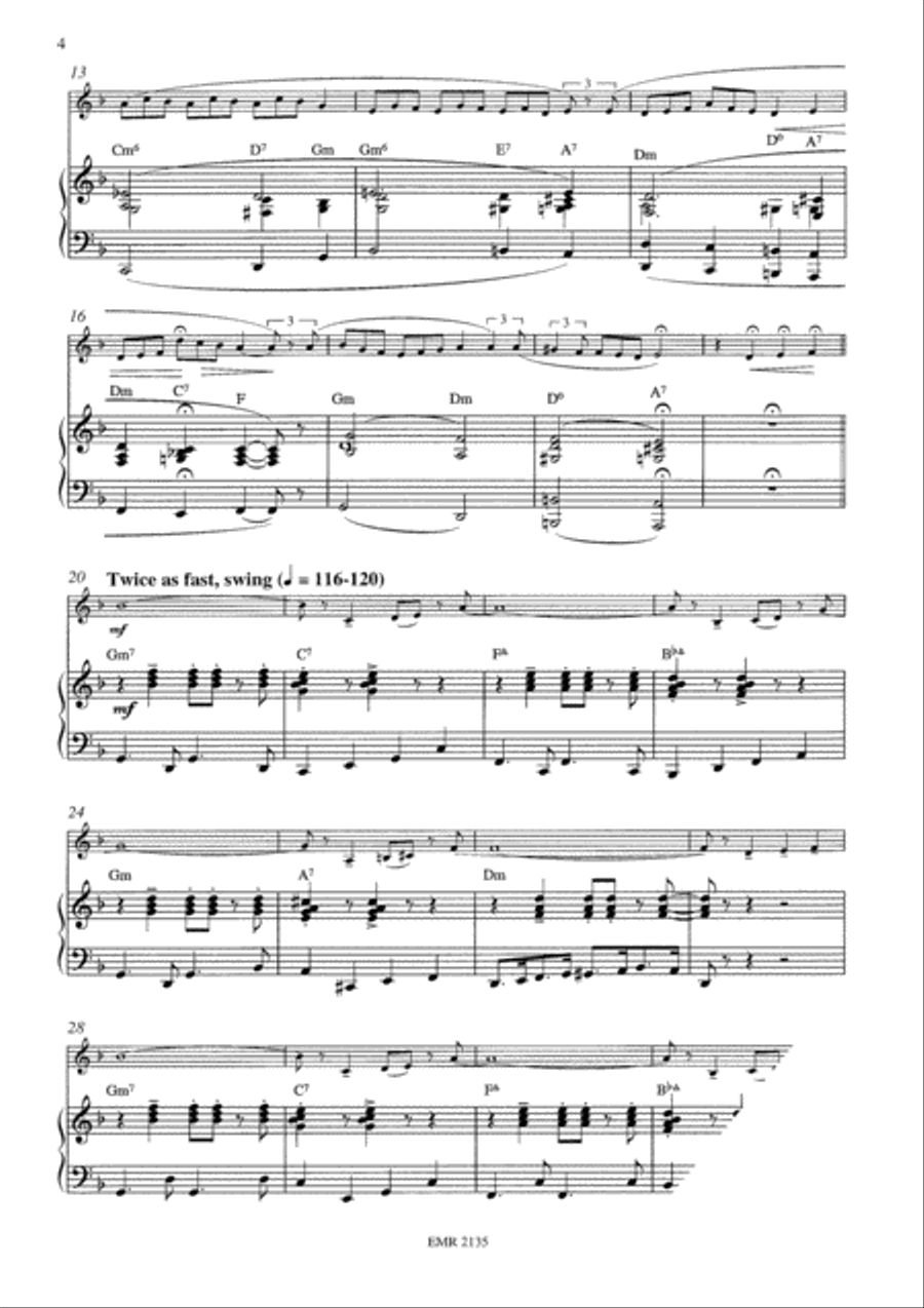 Les Feuilles Mortes Horn scores gallery preview page 9