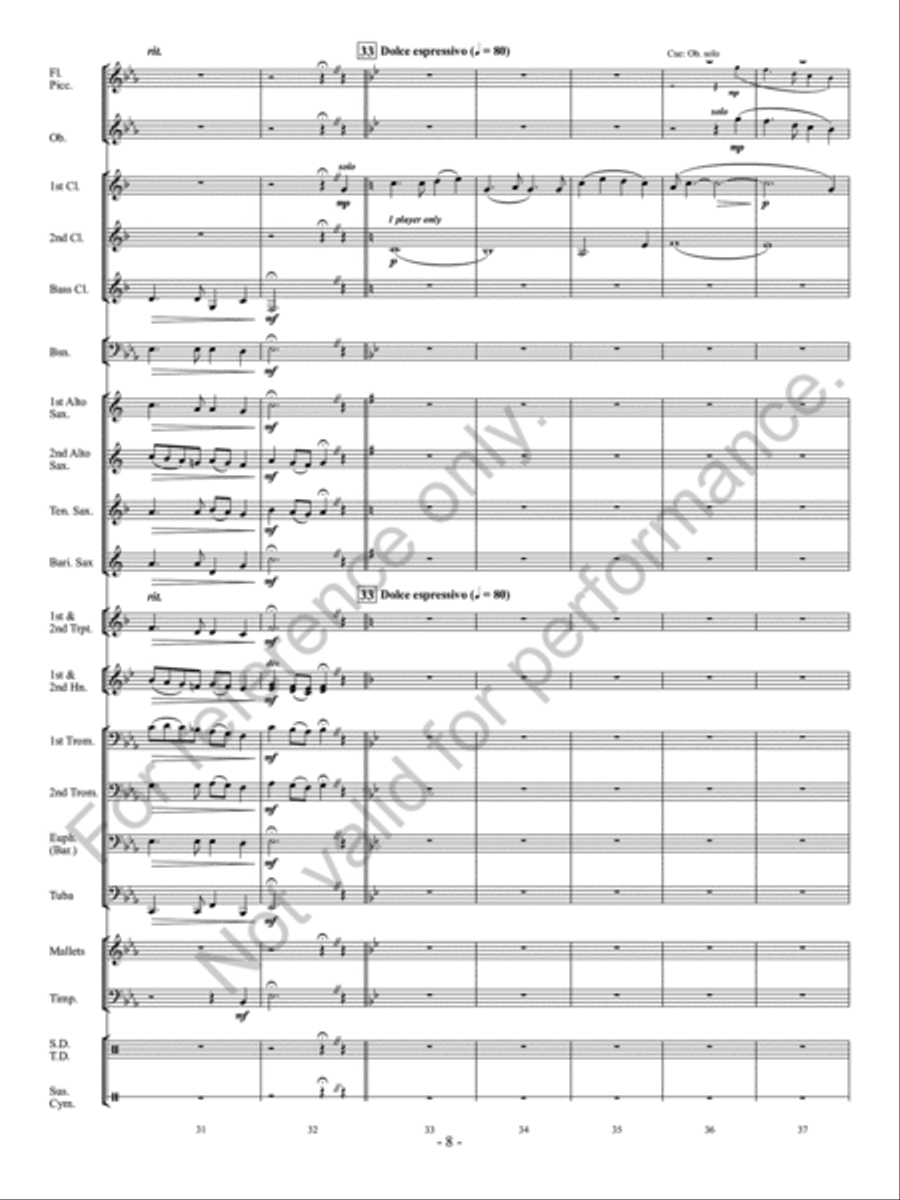 Auld Lang Syne Auld Lang Syne Concert Band scores gallery preview page 9