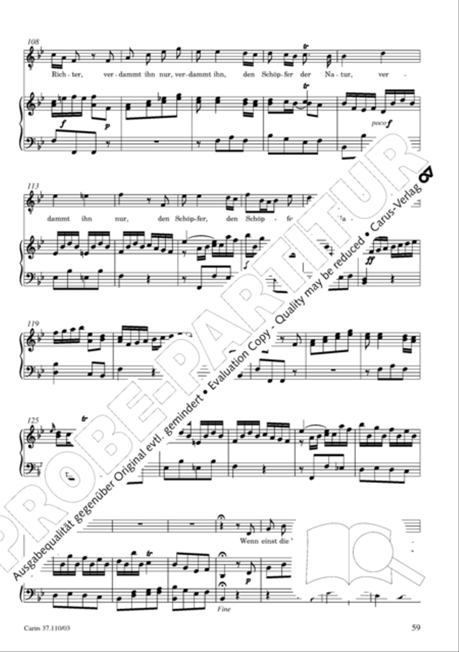 Markuspassion. Werkausgabe Reihe 1, Bd. 7 (Homilius) 4-Part scores gallery preview page 66