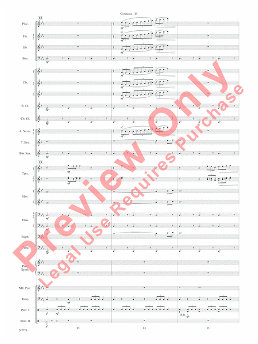 The Star WarsA(r) Epic - Part I, Suite from Concert Band scores gallery preview page 26