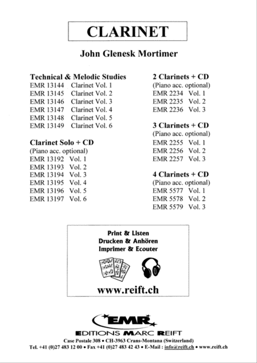Quartets Volume 2 Quartets Volume 2 Clarinet scores gallery preview page 11