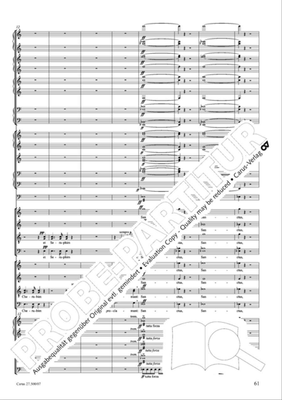 Quattro pezzi sacri Orchestra scores gallery preview page 62