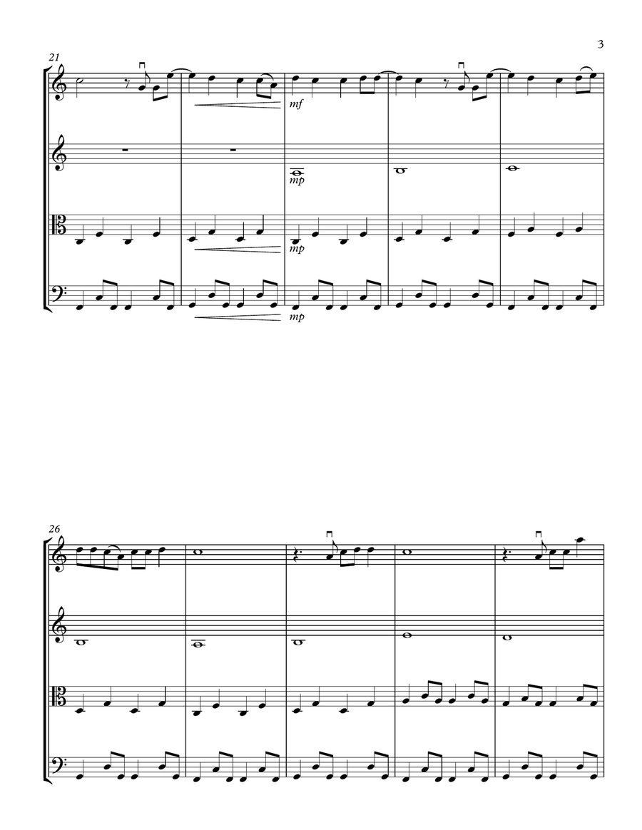 Dreams String Quartet scores gallery preview page 3