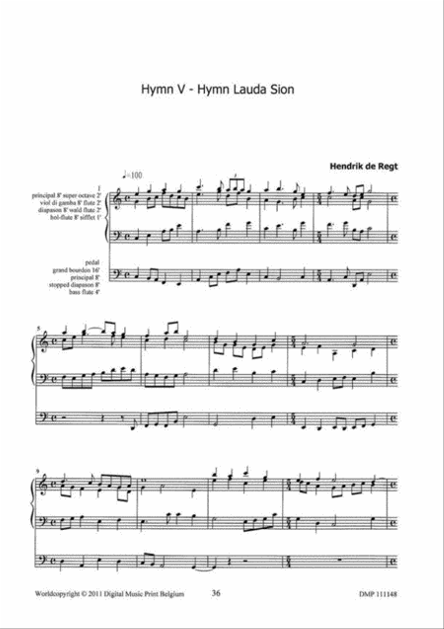 9 Hymns Organ scores gallery preview page 5