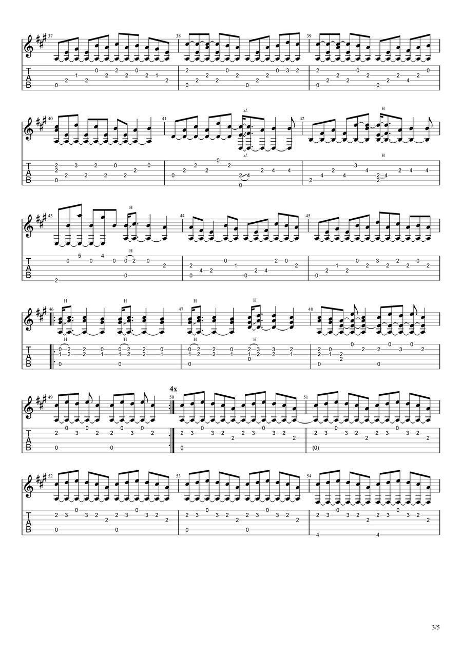 Edge Of Desire Edge Of Desire Acoustic Guitar scores gallery preview page 3