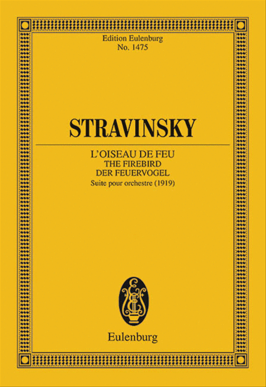 The Firebird Suite (L'Oiseau de feu / Der Feuervogel) Orchestra scores gallery preview page 1