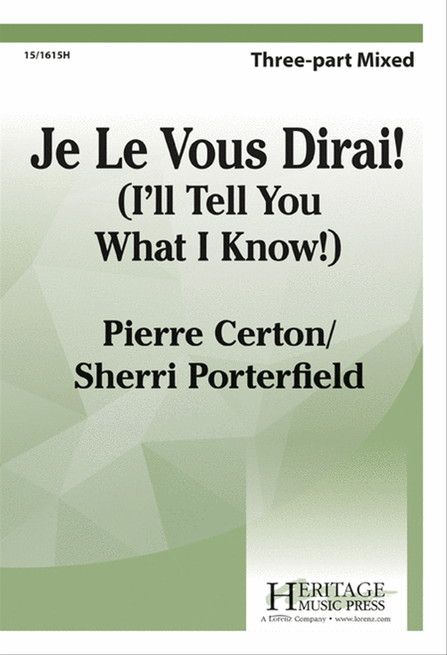 Je le Vous Dirai 3-Part scores gallery preview page 1