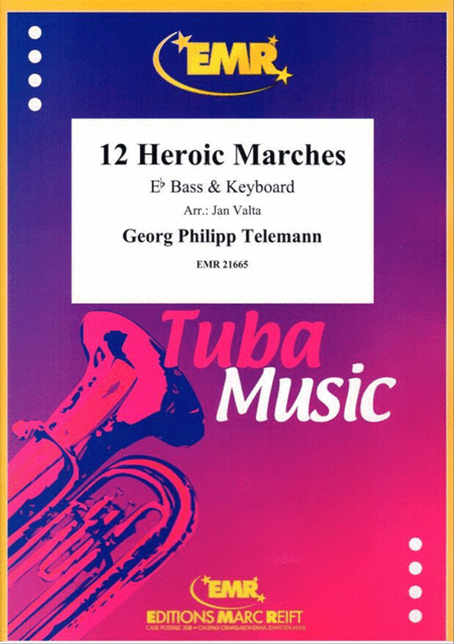 12 Heroic Marches Piano scores gallery preview page 1