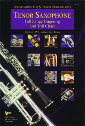 Book cover for Foundations For Superior Performance Full Range Fingering and Trill Chart-Tenor Saxophone