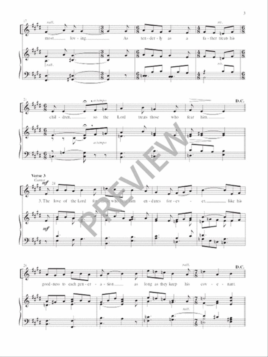 Responsorial Psalm for Weddings Choir scores gallery preview page 3
