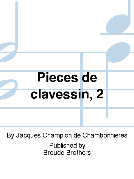 Pieces de clavessin 2. PF 57