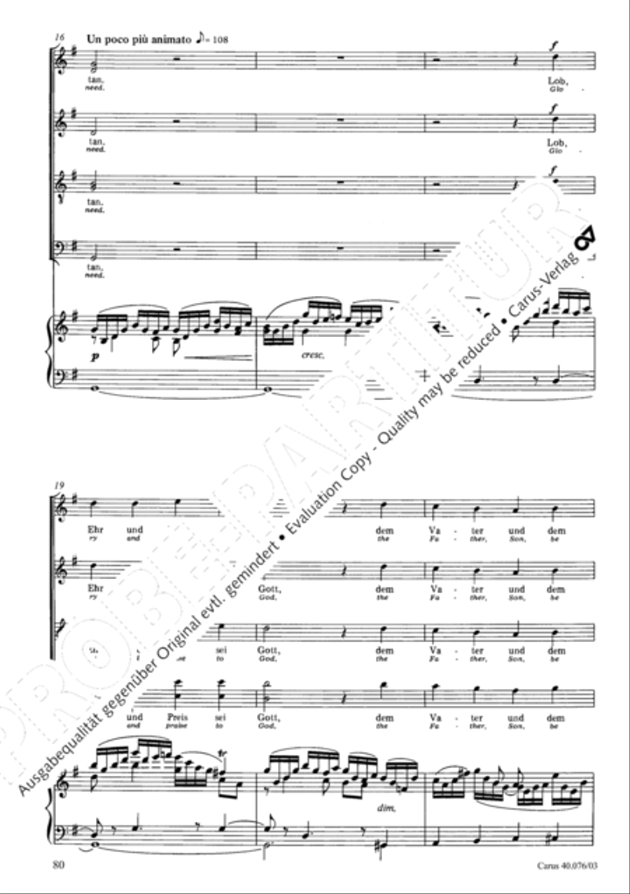 Hymn of Praise, MWV A 18 SSAATB scores gallery preview page 81