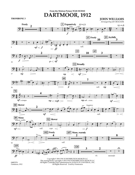 Dartmoor, 1912 (from War Horse) - Trombone 3