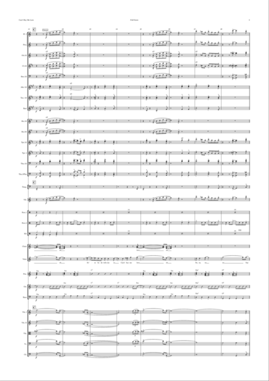 Can't Buy Me Love Full Orchestra scores gallery preview page 3
