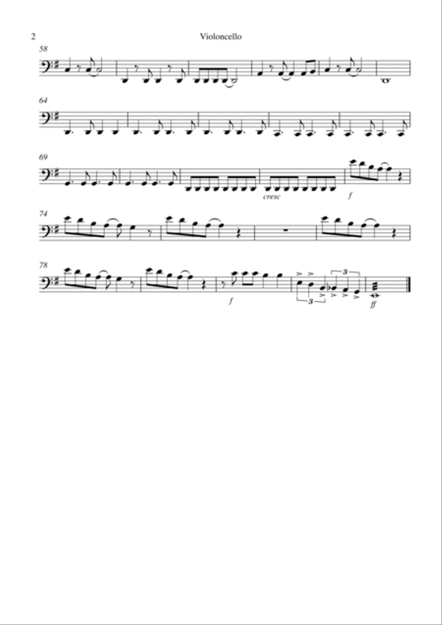 Sweet Child O' Mine String Quartet scores gallery preview page 2