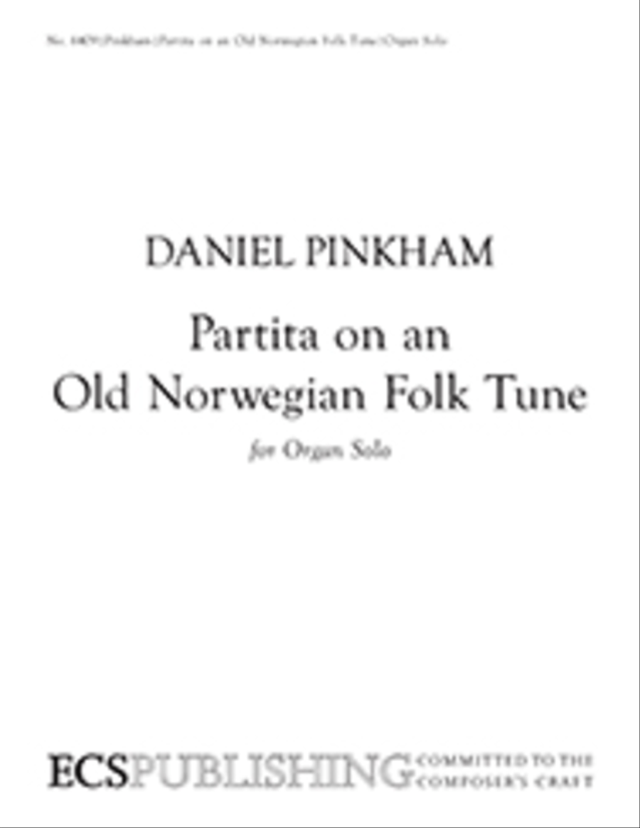 Partita on an Old Norwegian Folk Tune Choir scores gallery preview page 1
