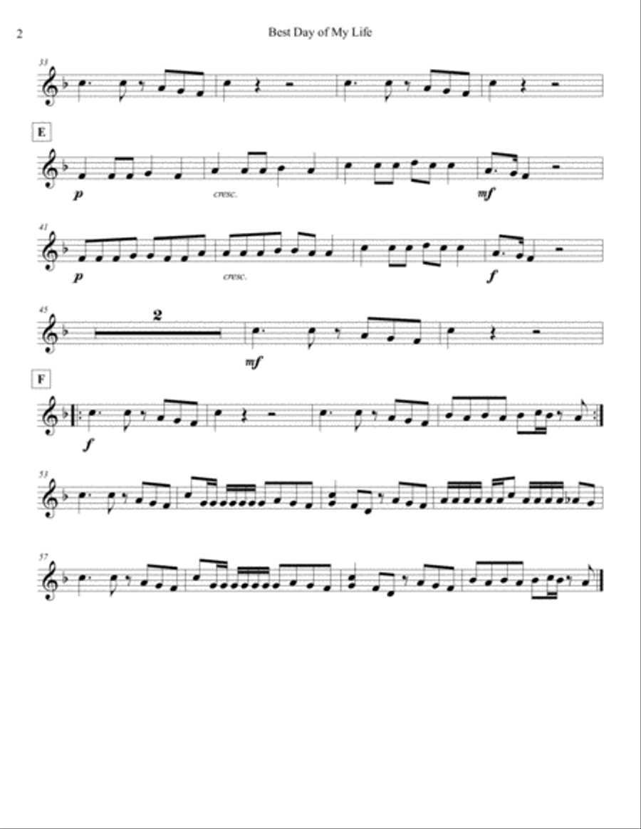 Best Day Of My Life Large Ensemble scores gallery preview page 2