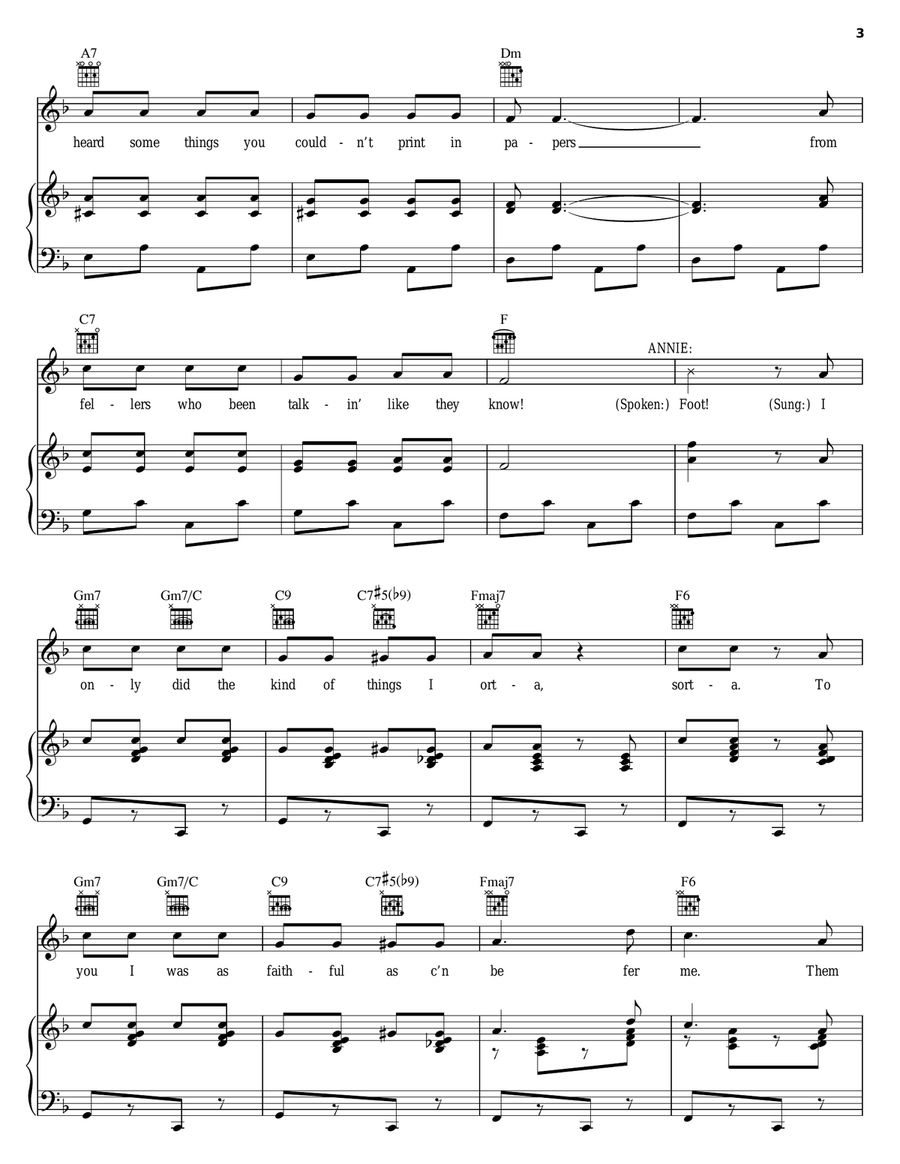 All Er Nothin' (from Oklahoma!) Piano, Vocal, Guitar scores gallery preview page 3