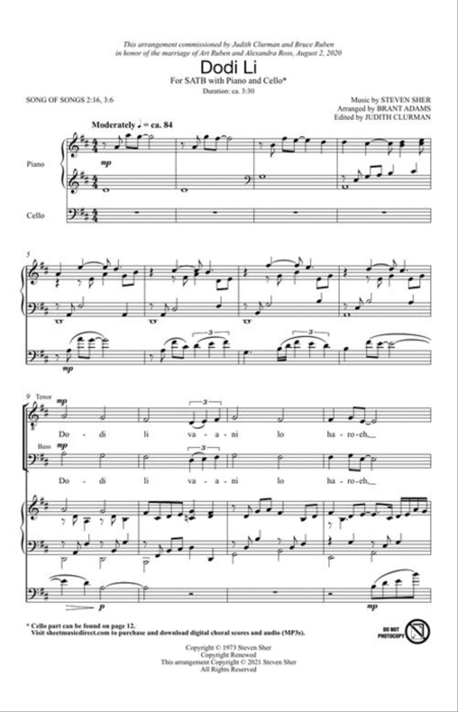 Dodi Li 4-Part scores gallery preview page 4