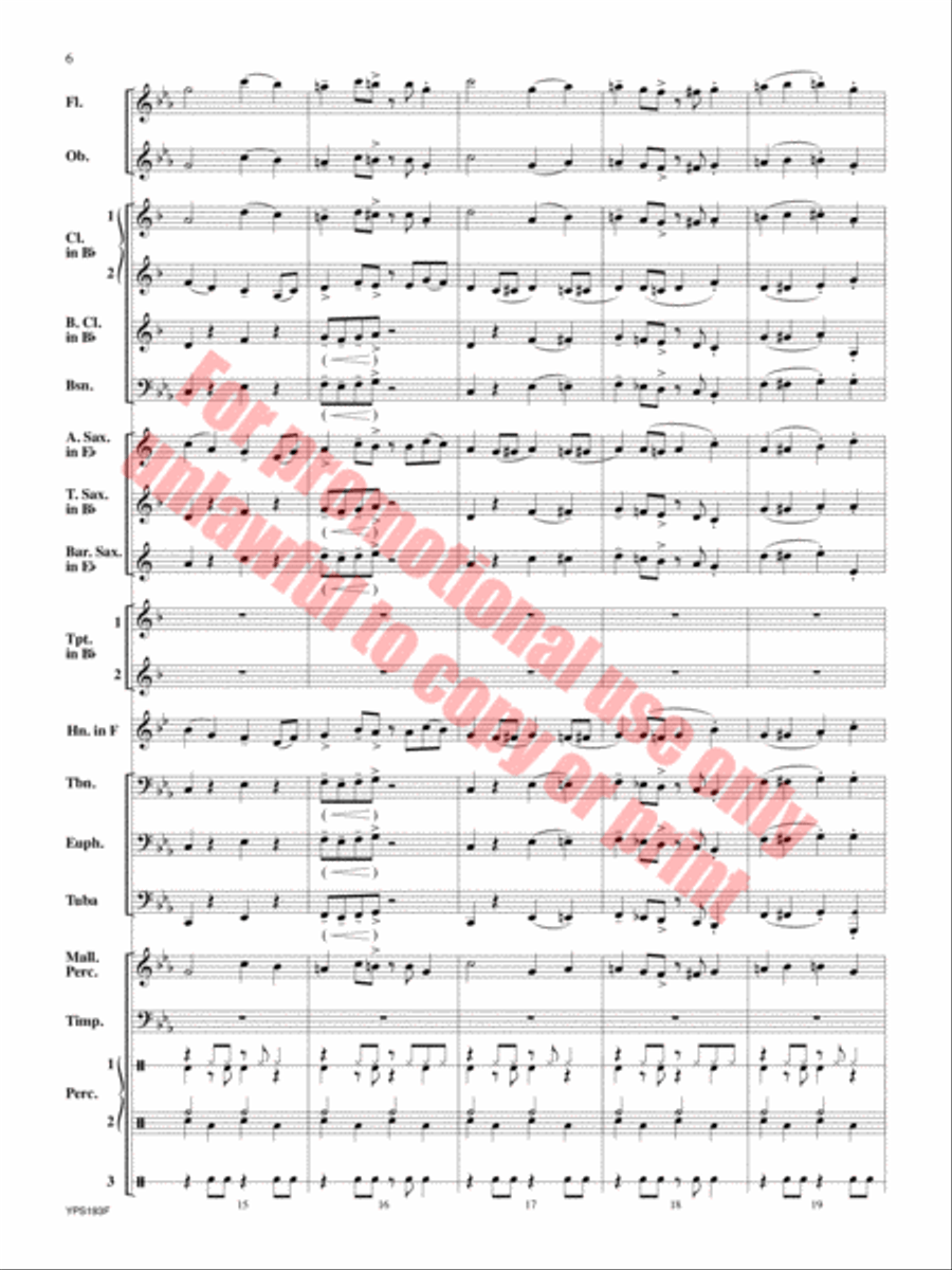 Midday Blues Concert Band scores gallery preview page 7