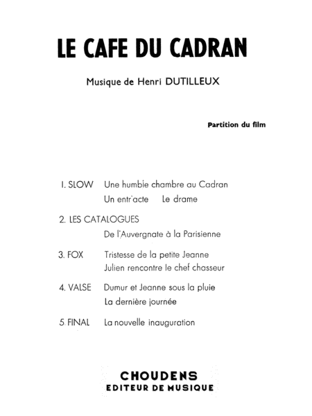 Le Cafe Du Cadran