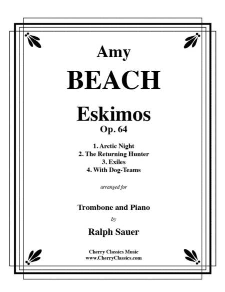 Eskimos, Op. 64 for Trombone & Piano image number null