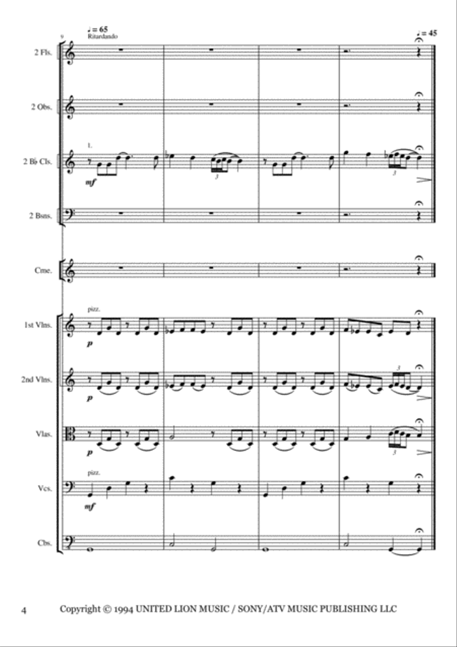 Stargate (film Incidental Music) Woodwind Ensemble scores gallery preview page 4