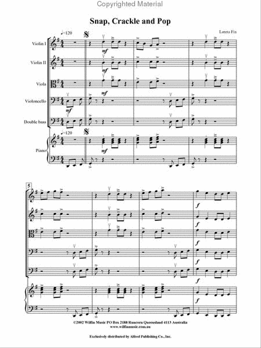 Snap, Crackle and Pop String Orchestra scores gallery preview page 2