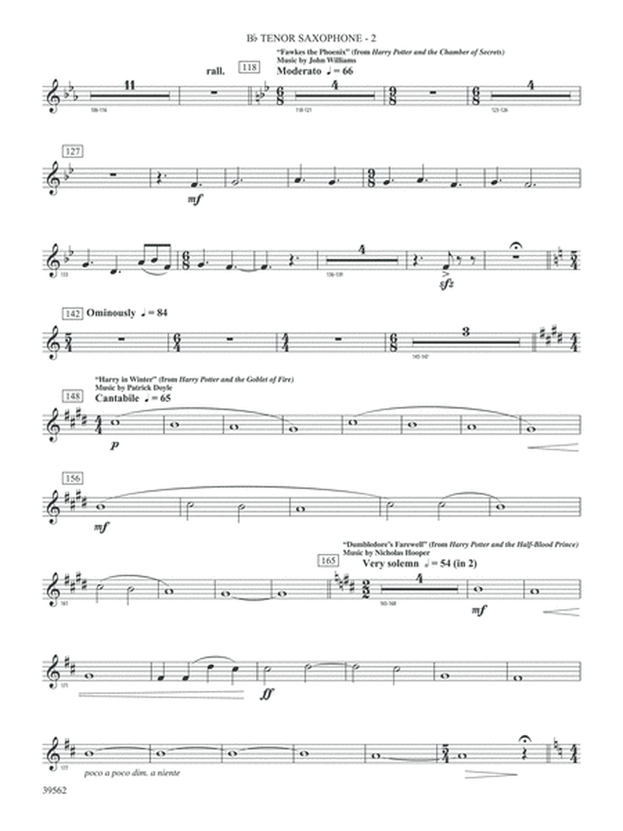 The Complete Harry Potter: B-flat Tenor Saxophone