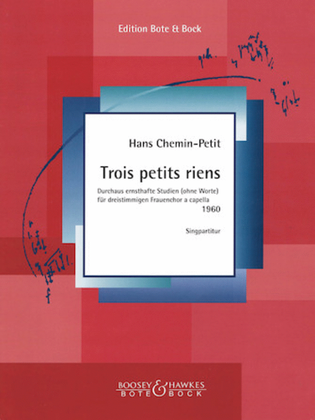 Book cover for Trois Petits Riens