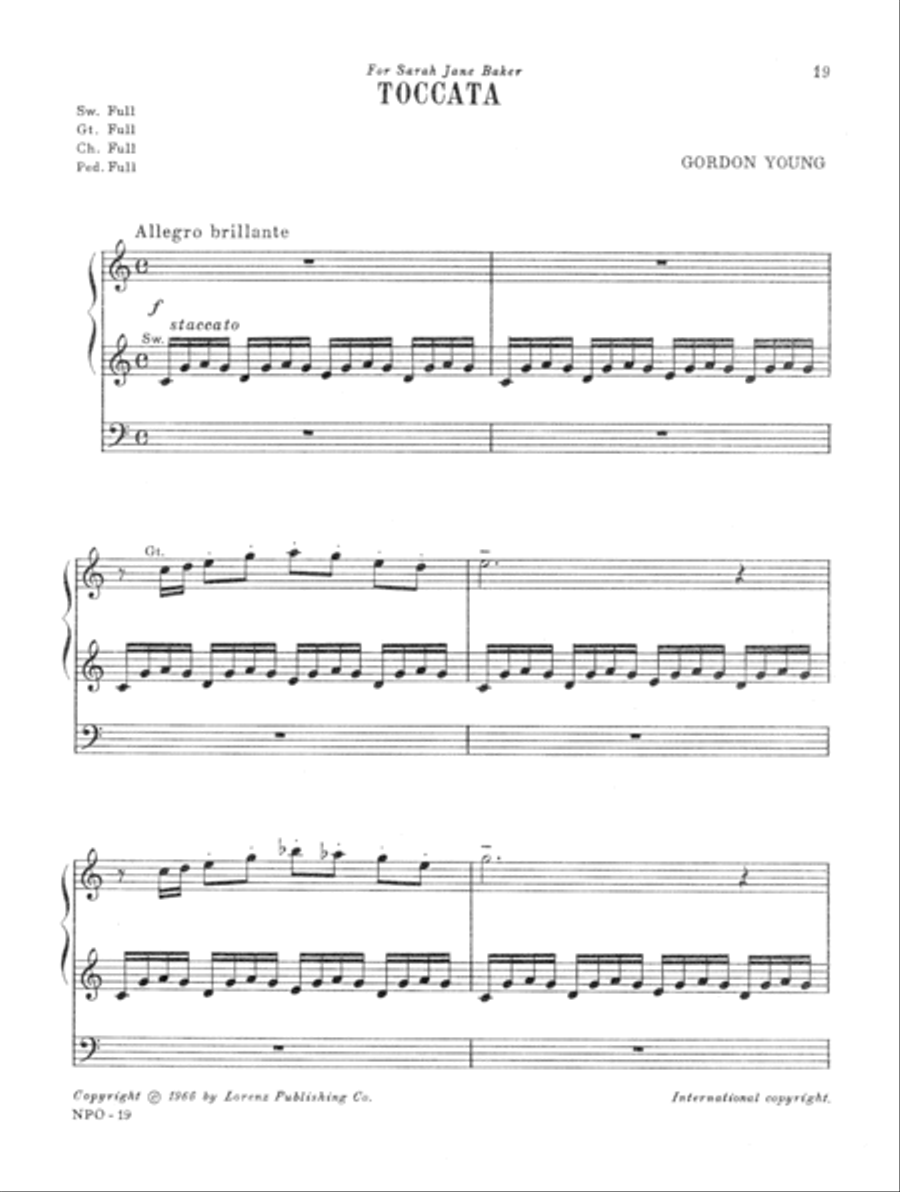 Nine Pieces for Organ Organ Solo scores gallery preview page 6