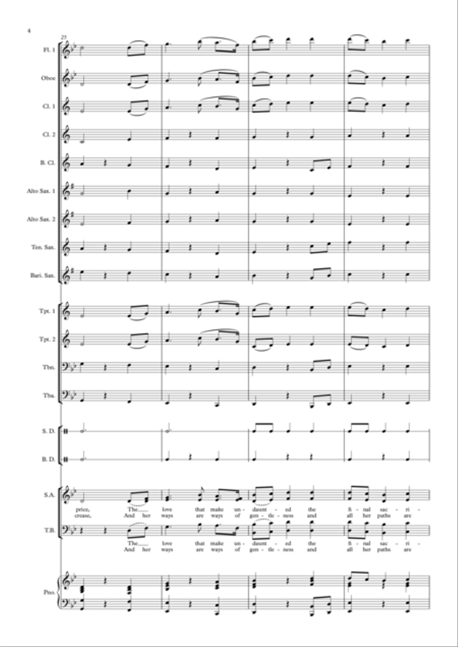 I Vow To Thee My Country 4-Part scores gallery preview page 4