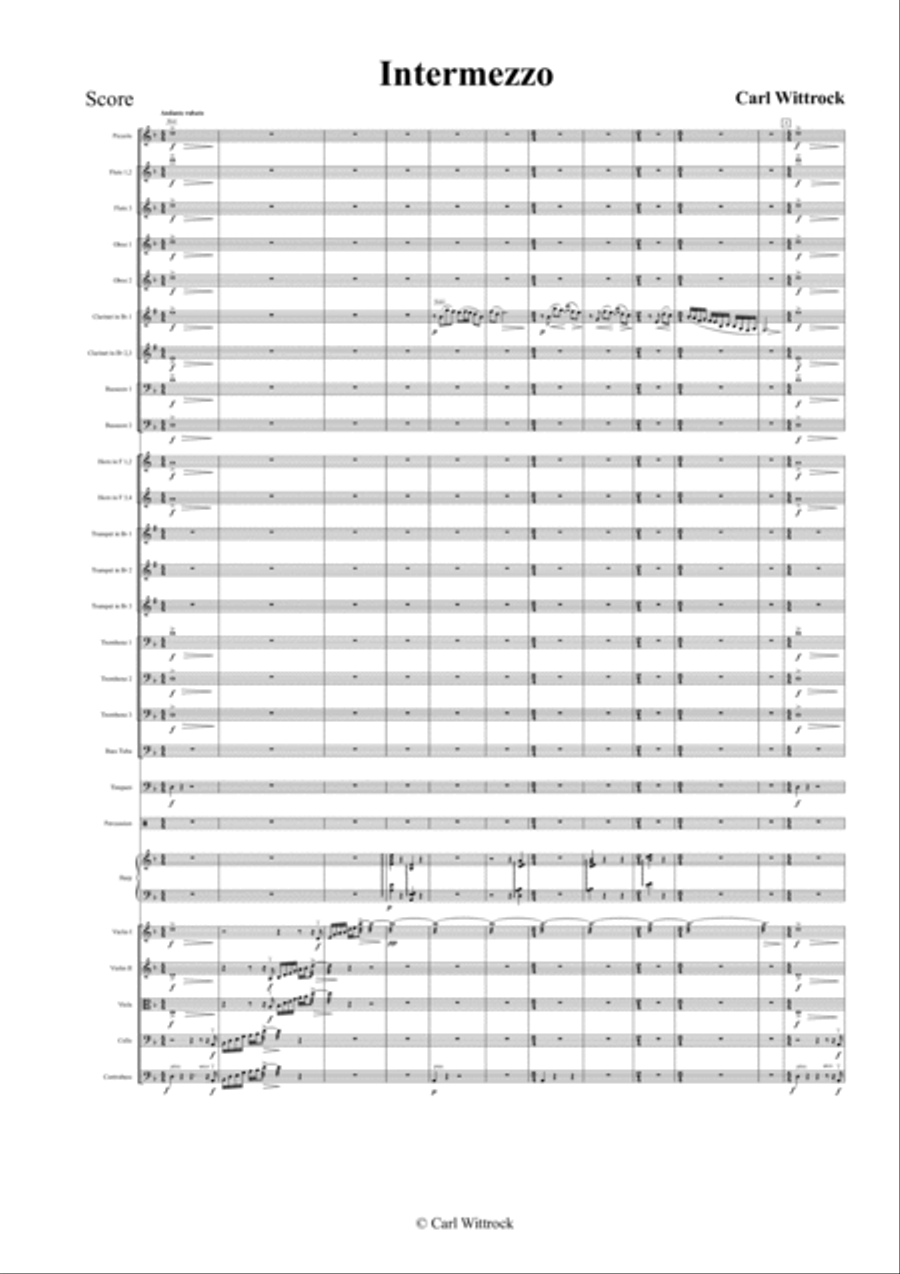Intermezzo Full Orchestra scores gallery preview page 1