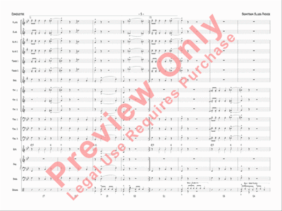 Beantown Blues Parade Jazz Ensemble scores gallery preview page 6