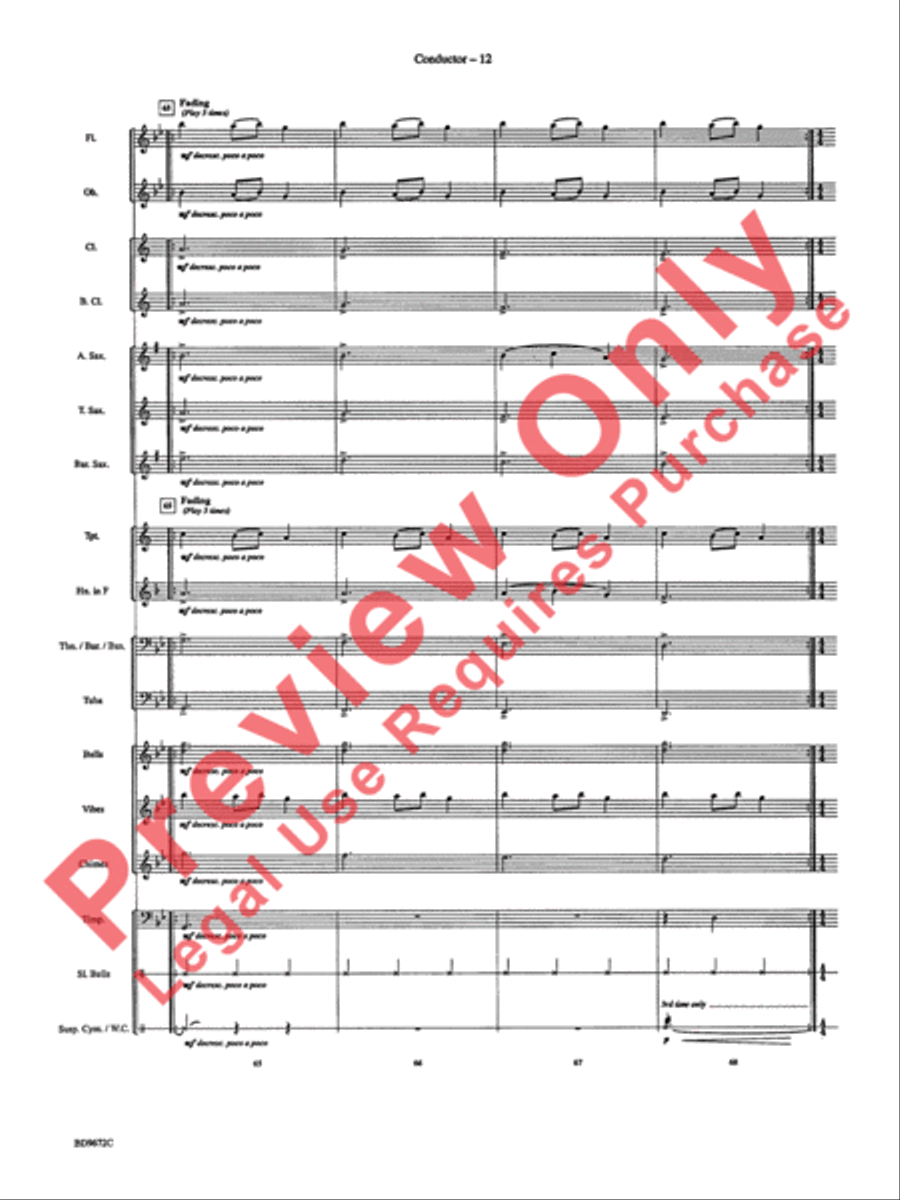 Ukrainian Bell Carol Ukrainian Bell Carol Concert Band scores gallery preview page 15