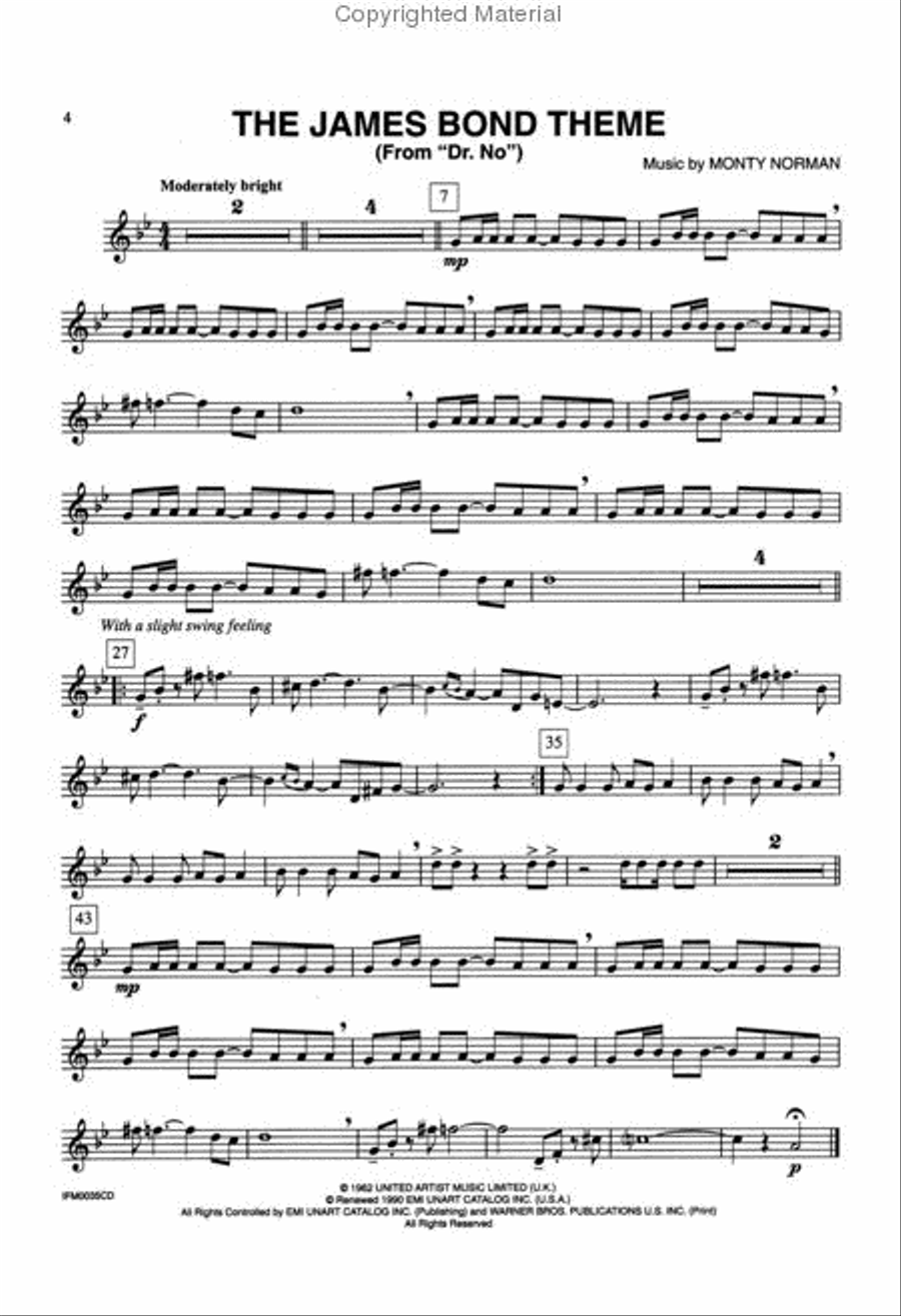 James Bond 007 Collection - Tenor Saxophone (Book/CD) Tenor Saxophone scores gallery preview page 5