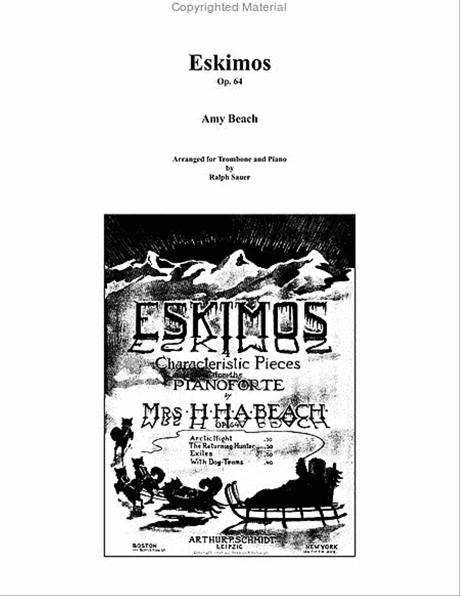 Eskimos, Op. 64 for Trombone & Piano Piano Accompaniment scores gallery preview page 6