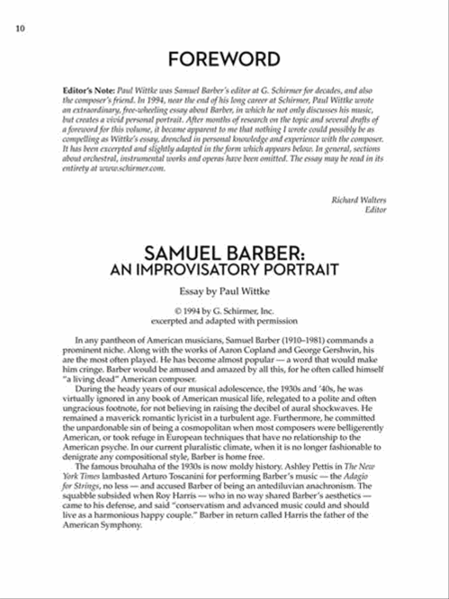 Samuel Barber: 65 Songs Samuel Barber: 65 Songs Medium Voice scores gallery preview page 4