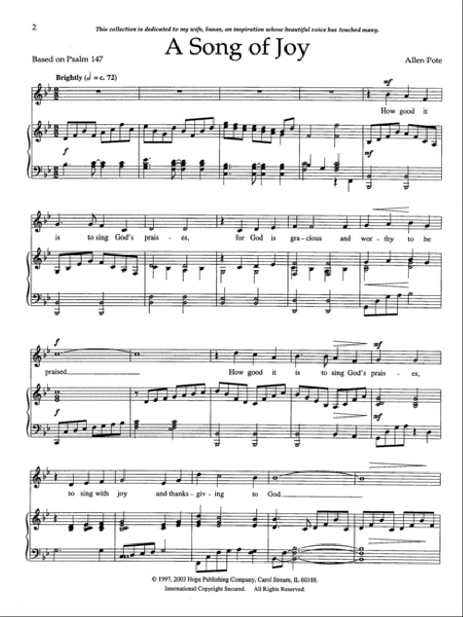 A Song of Joy Medium Voice scores gallery preview page 22