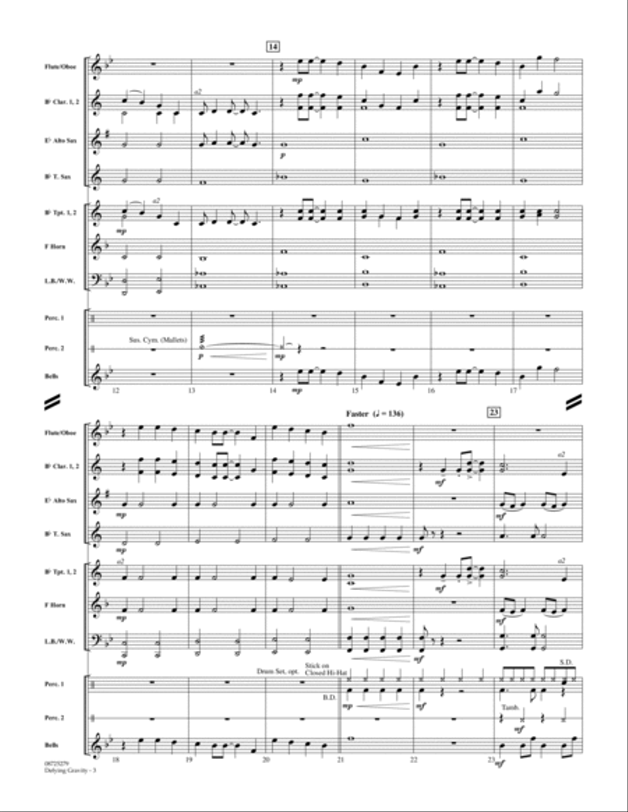 Defying Gravity (from Wicked) - Conductor Score (Full Score) Concert Band scores gallery preview page 3