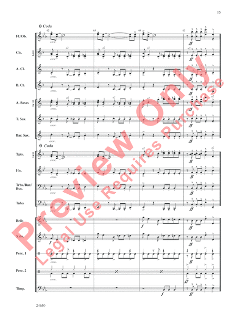 Salsa and Chips Salsa and Chips Concert Band scores gallery preview page 16
