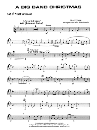 A Big Band Christmas: 2nd B-flat Tenor Saxophone
