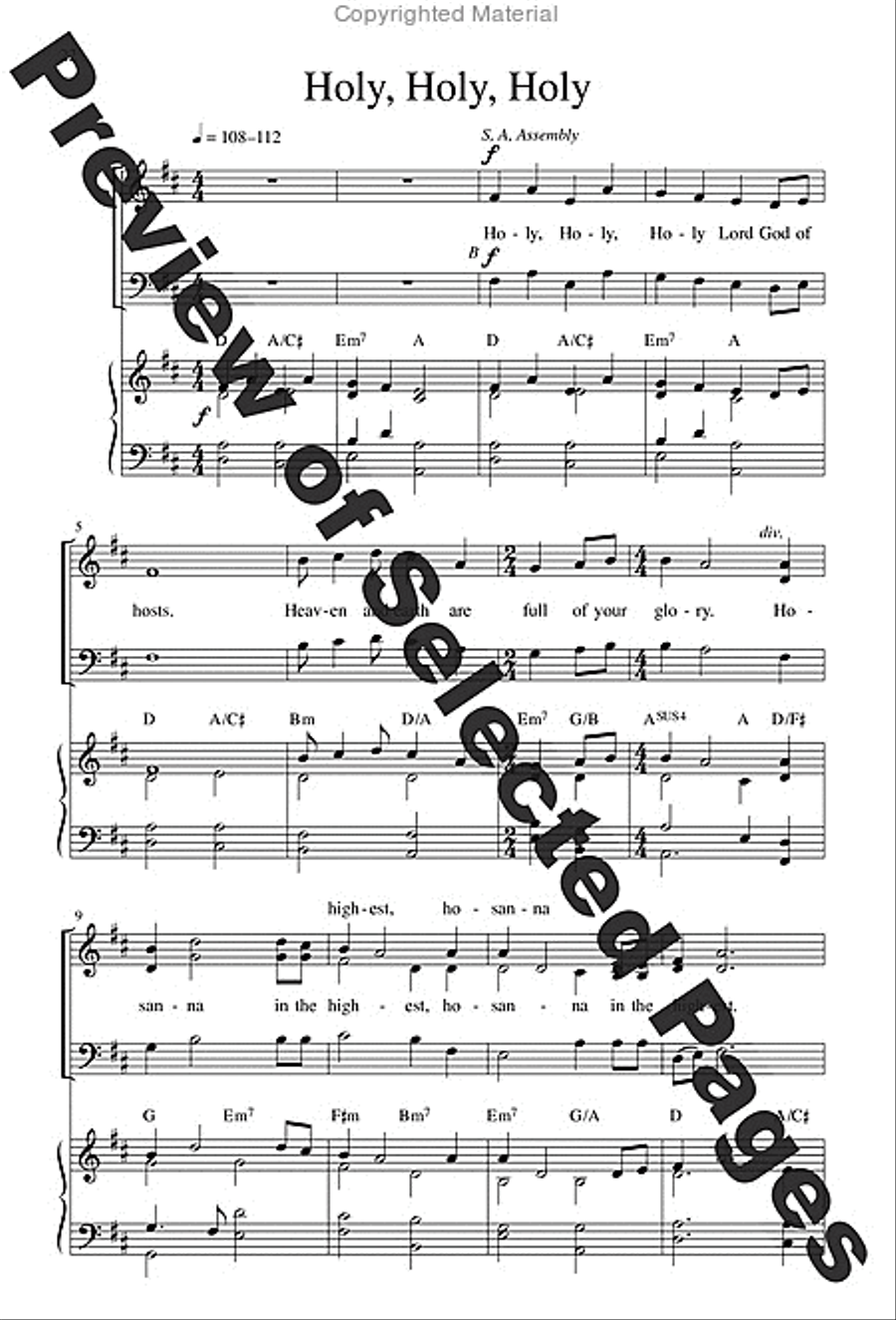 Mass of Joy and Peace - Choral / Accompaniment Edition 3-Part scores gallery preview page 13