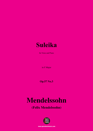 F. Mendelssohn-Suleika,Op.57 No.3,in F Major