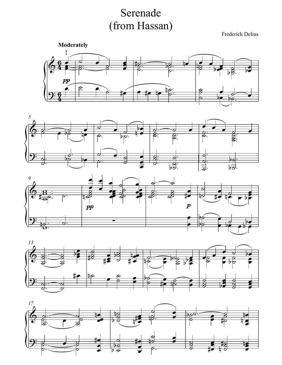 Serenade From Hassan Serenade From Hassan Piano Solo scores gallery preview page 1