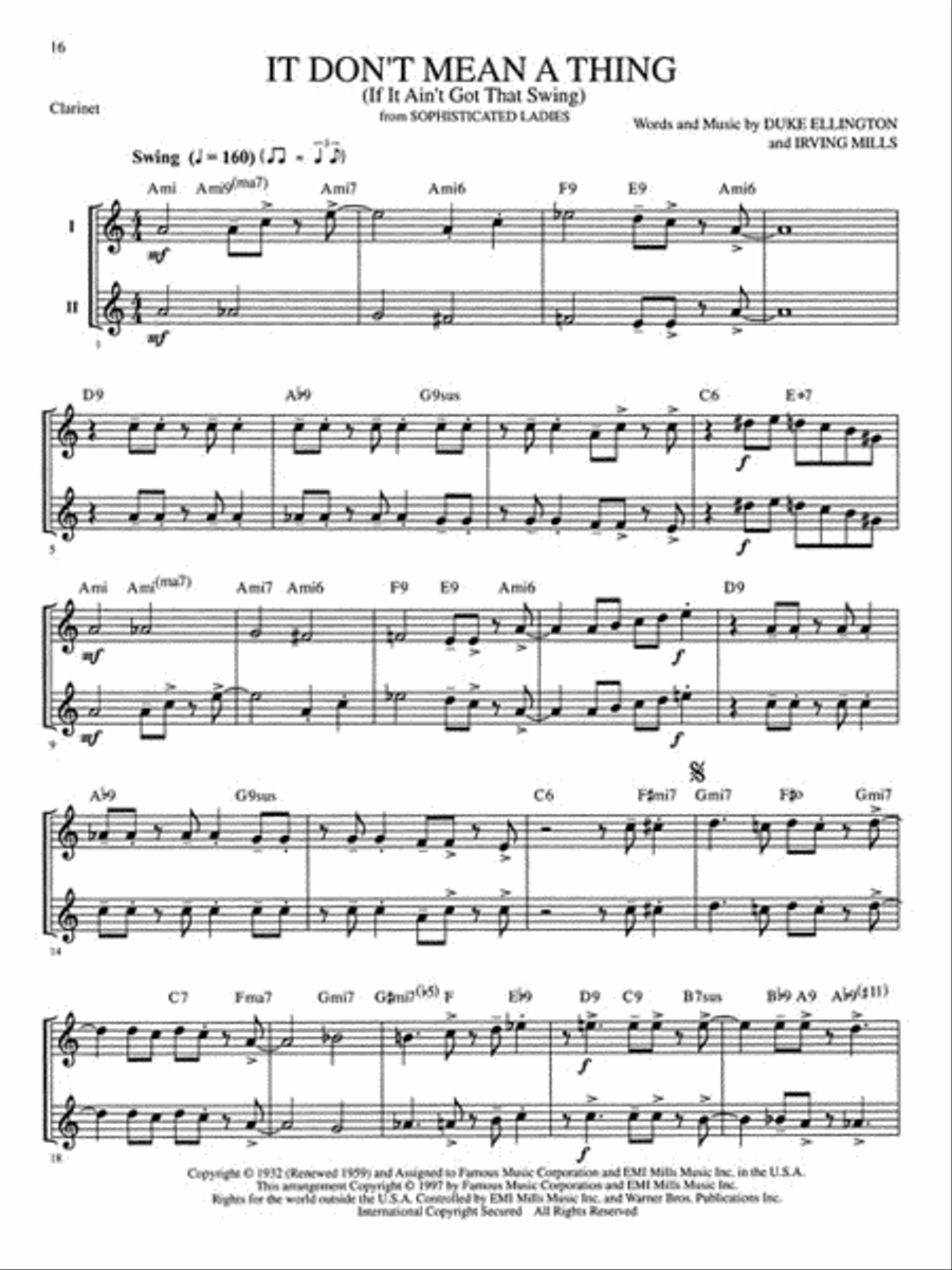 Great Jazz Duets Clarinet scores gallery preview page 2