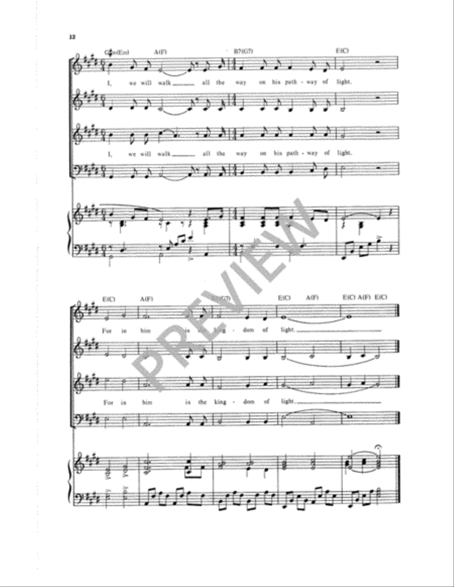 Come, Follow Me Come, Follow Me 4-Part scores gallery preview page 13