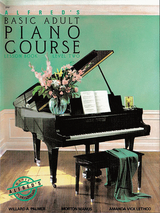 Book cover for Alfred's Basic Adult Piano Course Lesson Book, Book 2